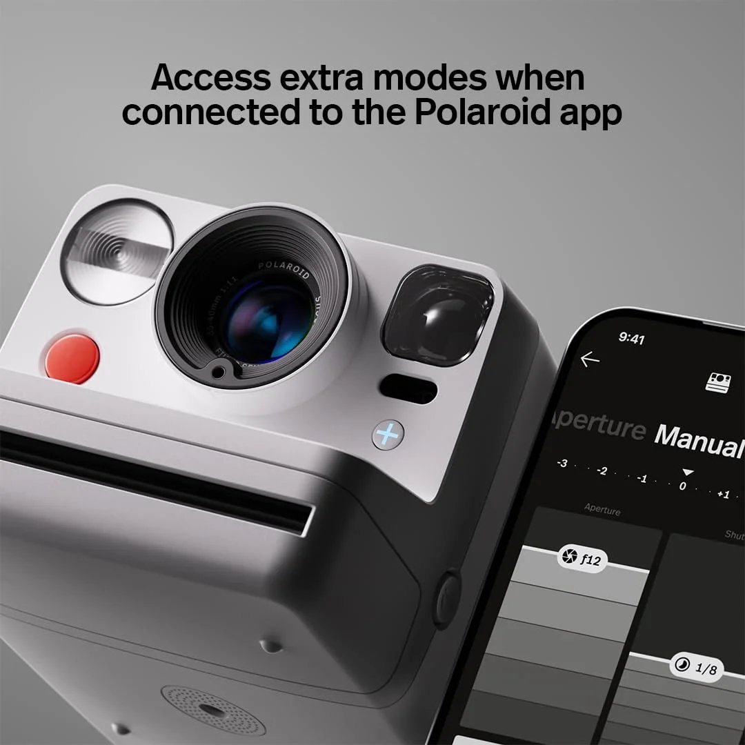 Фотоаппарат мгновенной печати Polaroid Now+ Gen 3 Bluetooth Bundle + цветная пленка (16 фото) White, фото №7
