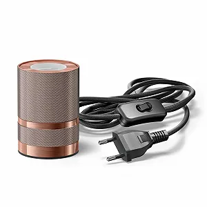 Настільна лампа ledscom.de LITO Switch 1x E27 Max. 60 Вт Бронзова - Фото 1