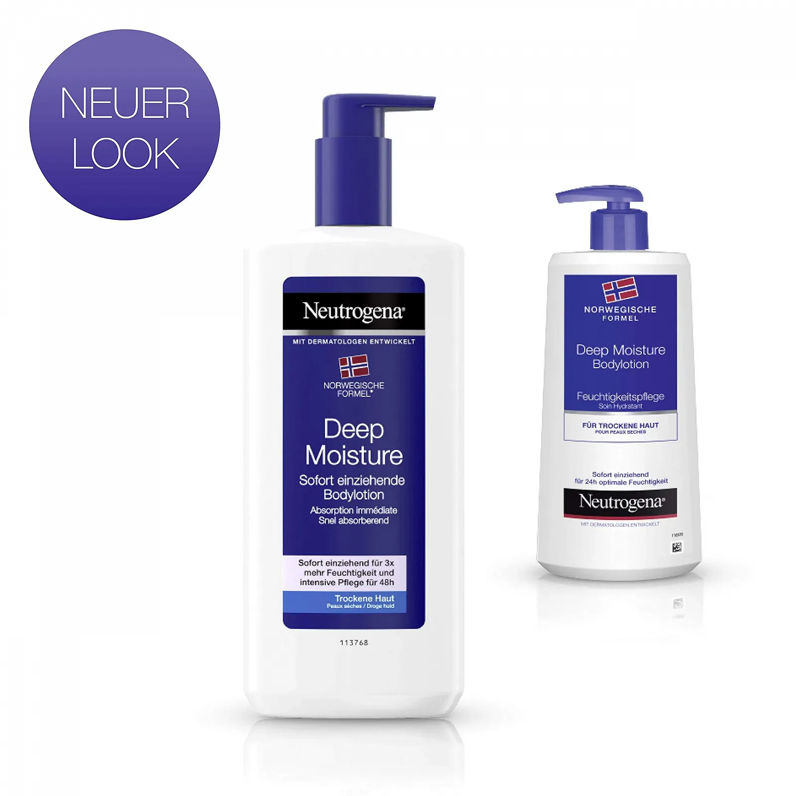 Лосьйон для тіла Neutrogena Norwegian Formula Deep Moisture для сухої шкіри, миттєво поглинаючий, 400 мл, фото №2