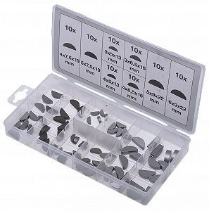 Набір сегментних шпонок SW-STAHL S8064 80 предметів - Фото 1