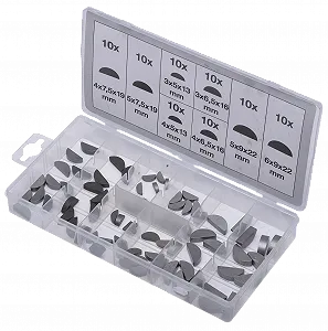 Набір сегментних шпонок SW-STAHL S8064 80 предметів - Фото 1