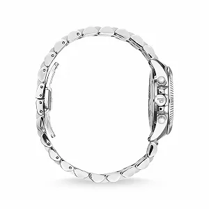 Унисекс часы-хронограф THOMAS SABO Divine Черный Серебристый циферблат серебристый тон нержавеющая сталь WA0396-201-201, браслет synthetic.ua - Фото 1