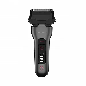 Чоловіча бритва GRUNDIG MS 8330 Triple Cutting System 60 хвилин Dark Matte Chrome/Red synthetic.ua - Фото 1