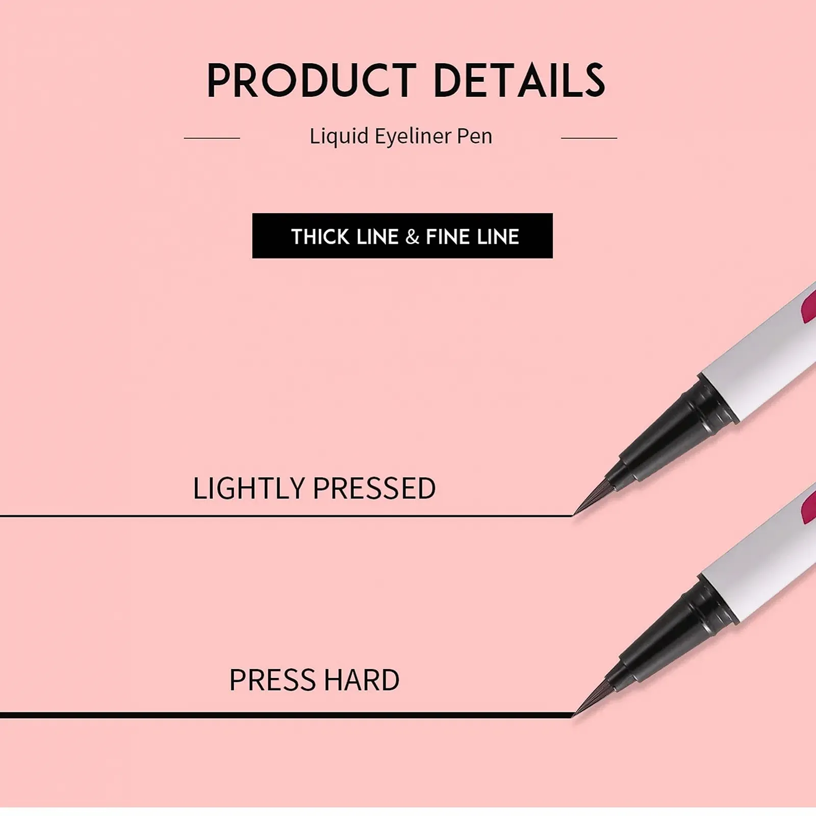 Водостойкая Подводка для глаз, ультратонкая жидкая, фото №7