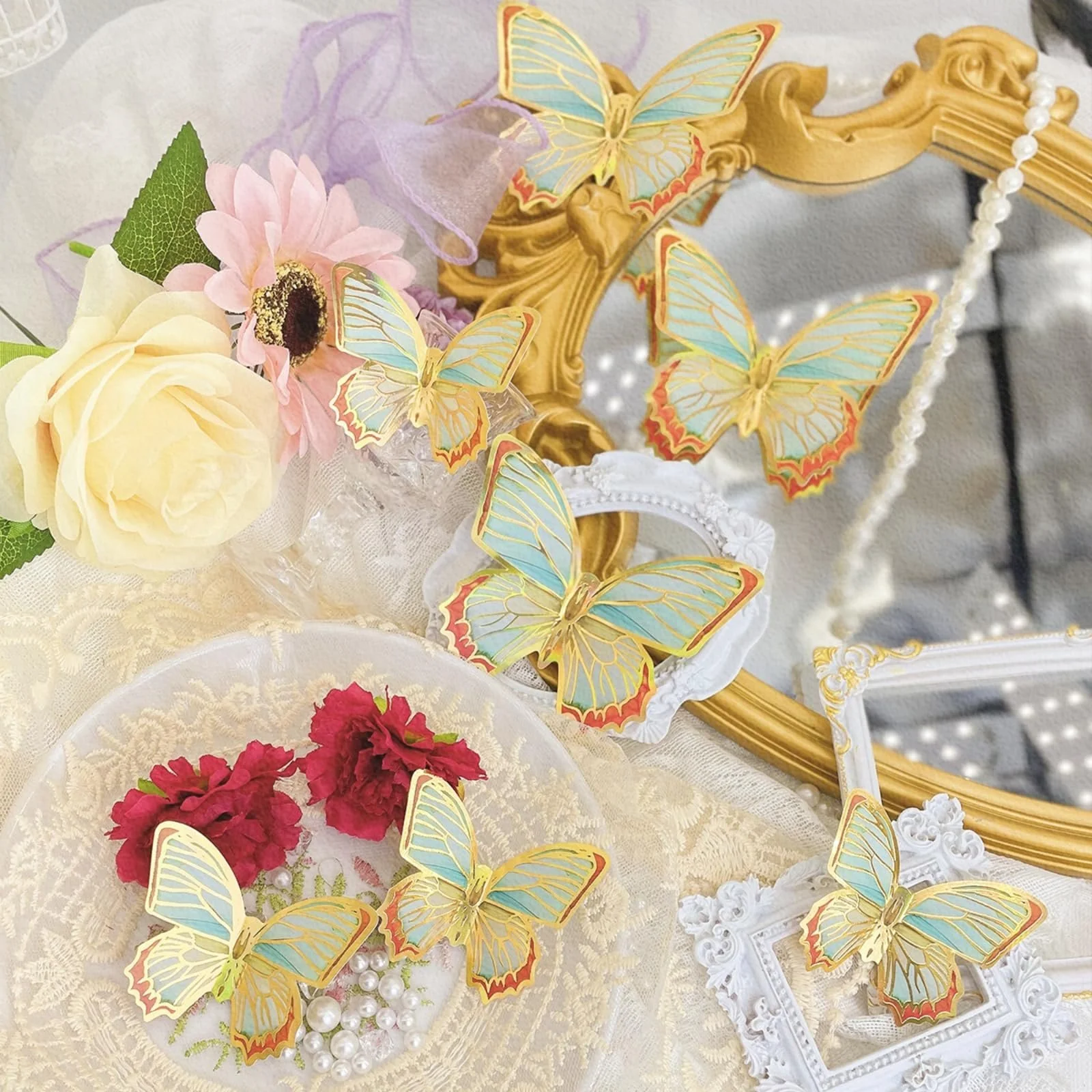 Наклейки на стіну Метелики 3D 36 шт. Pink, фото №1 Наклейки на стіну Метелики 3D 36 шт. Pink, фото №1