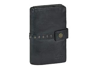 Гаманець жіночий Bear Design Cow Lavato Шкіра 10 x 15 см Чорний - Фото 1
