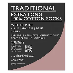 Шкарпетки до коліна Sock Snob 100% бавовна, 3 пари synthetic.ua - Фото 1