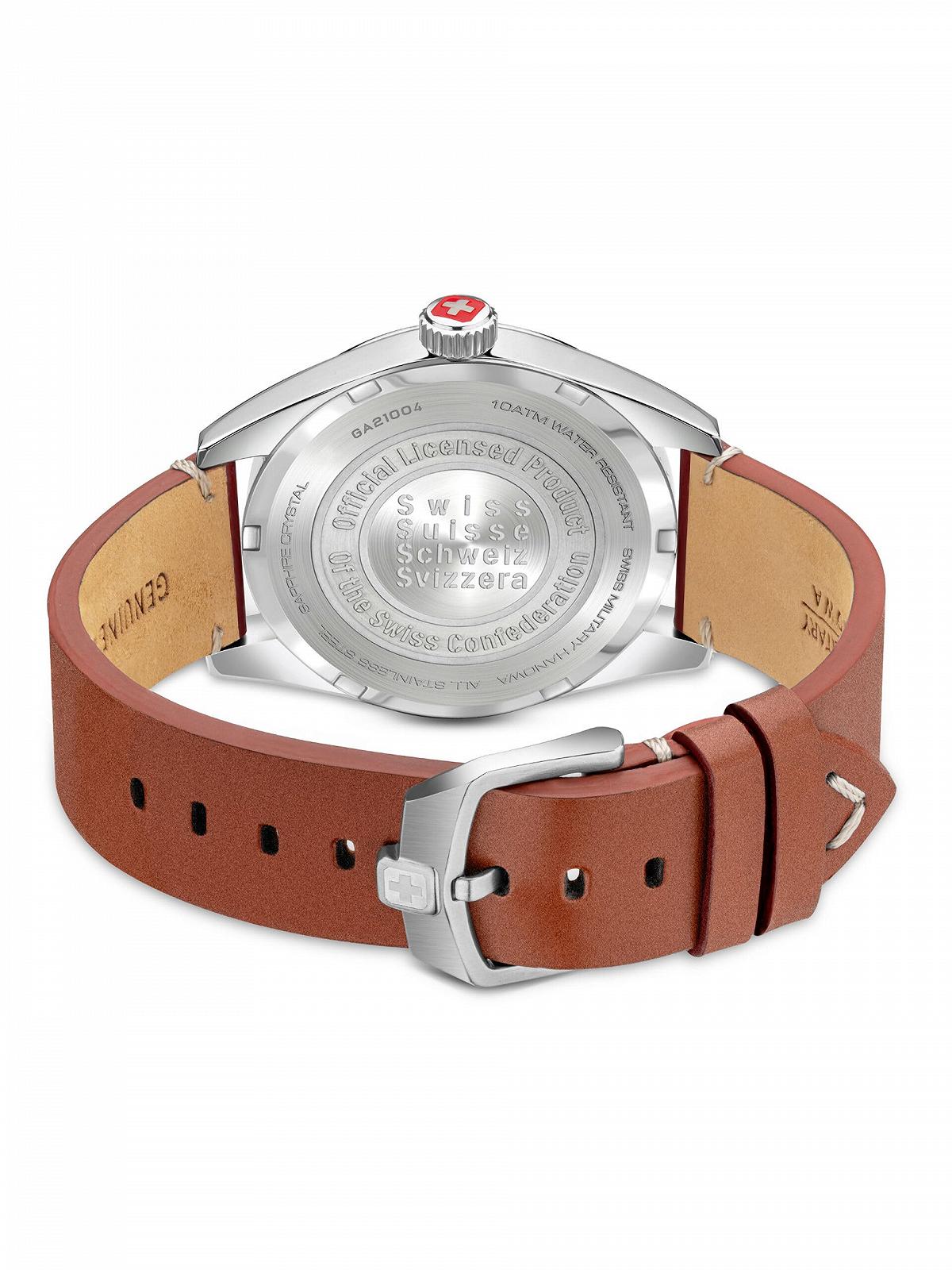 Часы Swiss Military Hanowa SMWGA2100402 Мужские Аналоговые Кварцевые с кожаным ремешком синий, фото №2