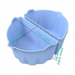 Разделитель BPA Free Silicone Reusable Divider Liner для мультиварки 67QT голубой synthetic.ua - Фото 1