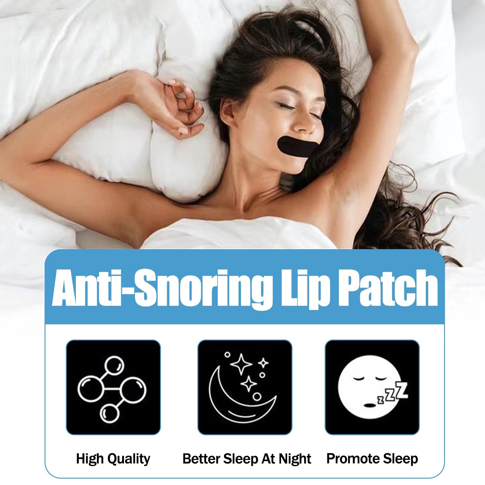 Смужки для рота від хропіння (90 шт.), фото №6