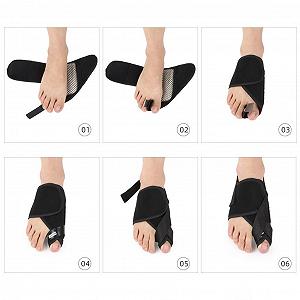 Корректор большого пальца стопы CAZARU, Hallux Splitter, дневная и ночная шина synthetic.ua - Фото 1