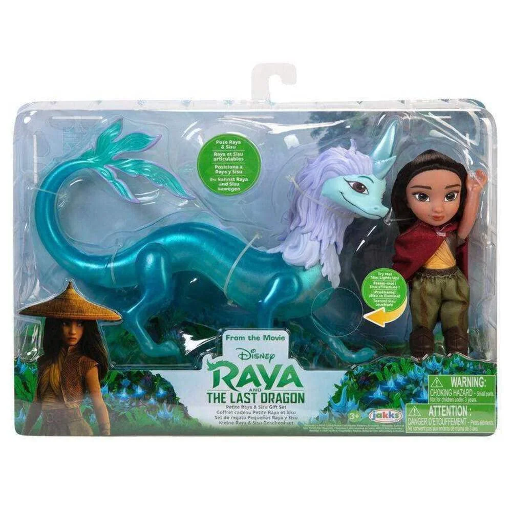 Лялька Jakks Raya the Last Dragon Small Raya & Sisu Dragon 15 см with Function Білий, фото №1