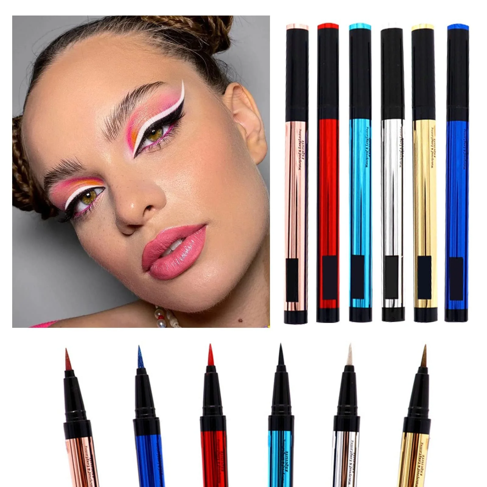 Олівець для очей Eyeliner Silk Waterproof Non Slim Nib Quick Dry Eyeliner Eyeshadow Pencil Dual Purpose Wet Eyeshadow 3 мл Чорний, фото №4 Олівець для очей Eyeliner Silk Waterproof Non Slim Nib Quick Dry Eyeliner Eyeshadow Pencil Dual Purpose Wet Eyeshadow 3 мл Чорний, фото №4