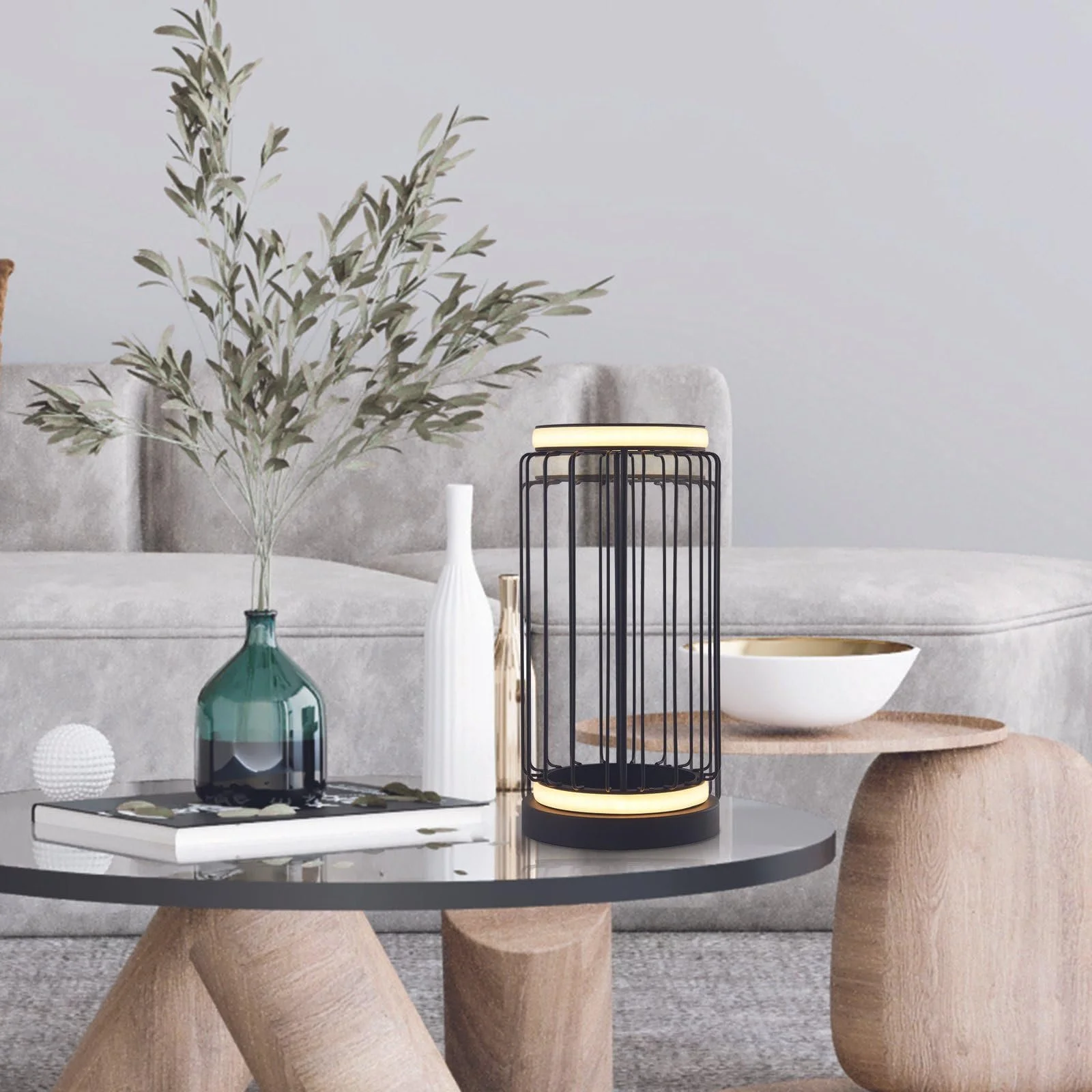 Настільна лампа LED Black Metal Чорний, фото №6