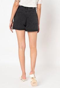 Шорти ONLVEGA LIFE HW MOM SHORTS BJ745 15234370- ONLY Чорний M synthetic.ua - Фото 1
