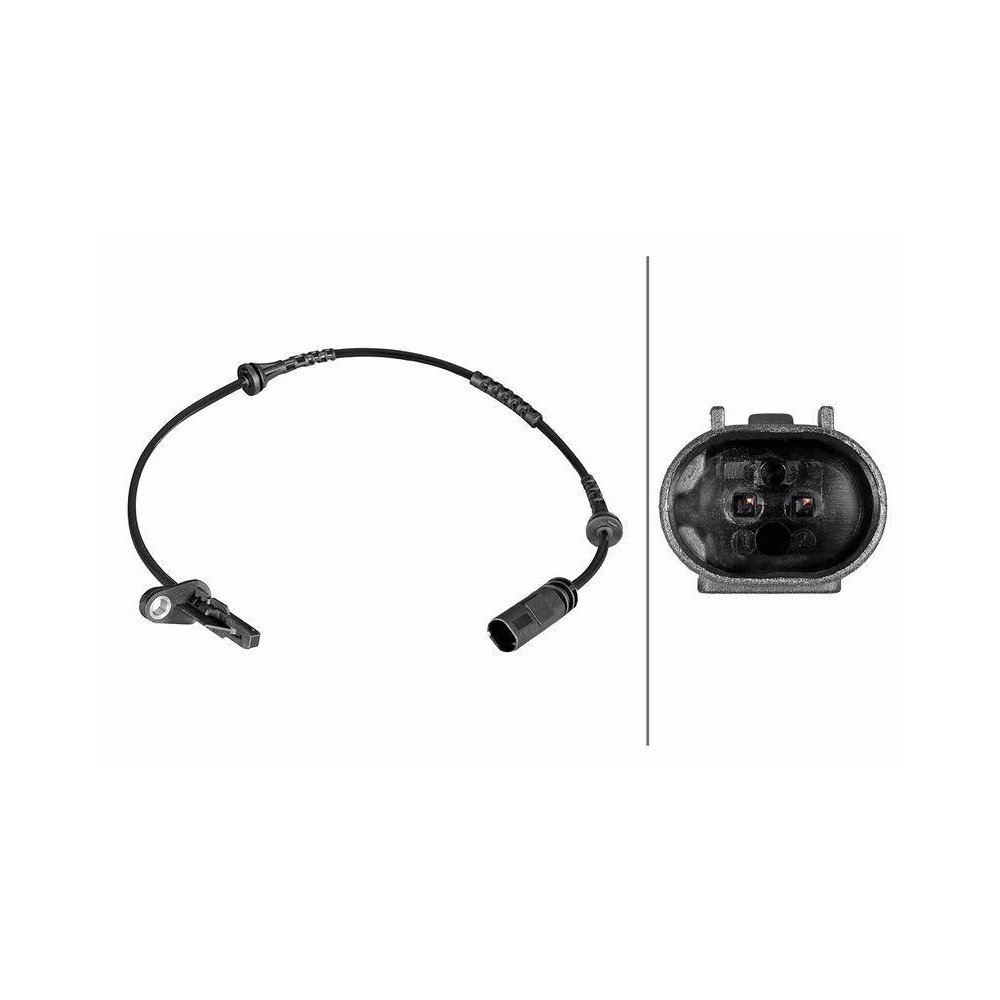 Датчик частоты вращения колеса HELLA 6PU 358 216-551 для BMW MINI, задняя ось, фото №1 Датчик частоты вращения колеса HELLA 6PU 358 216-551 для BMW MINI, задняя ось, фото №1