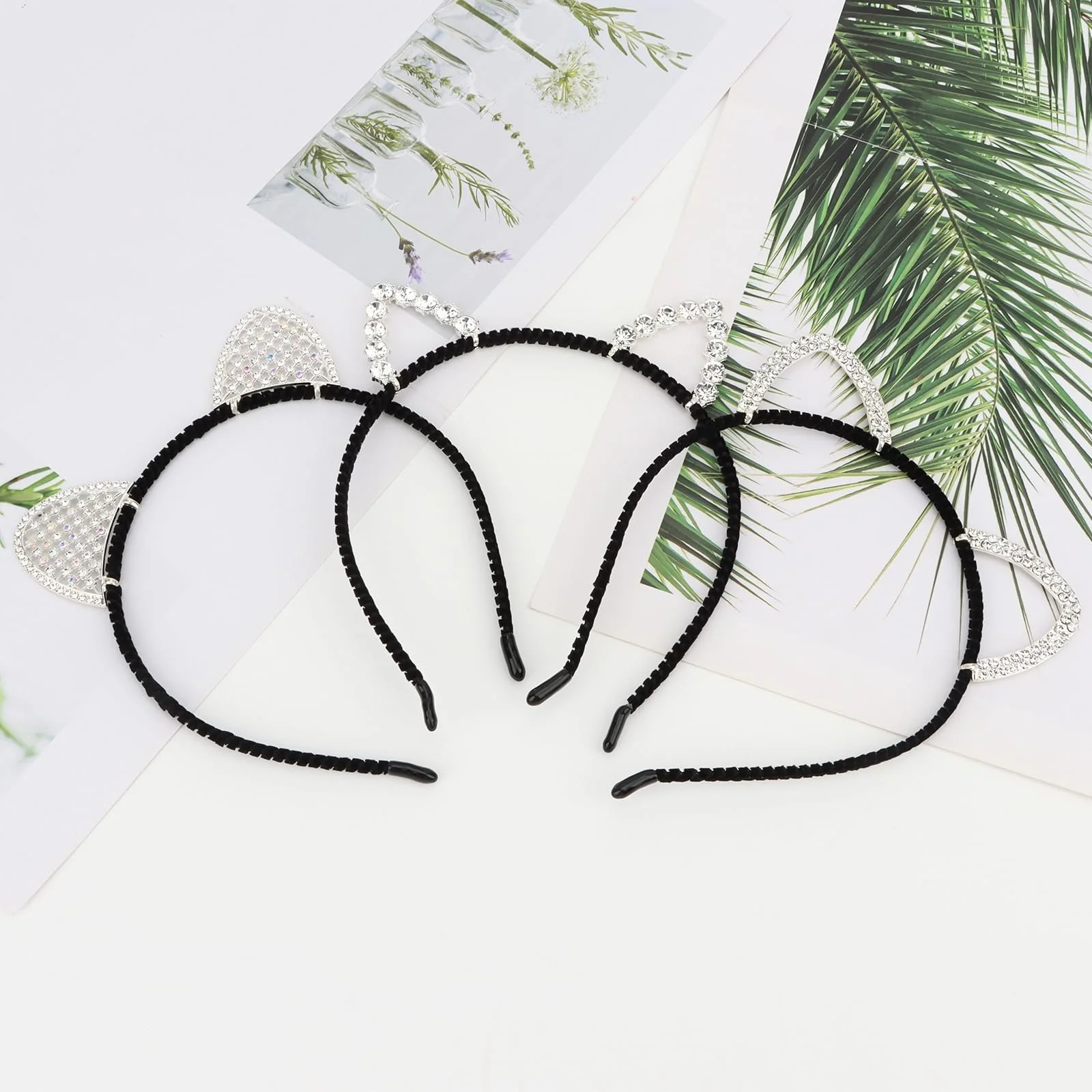 Набір обручів для волосся з котячими вушками для жінок, фото №7