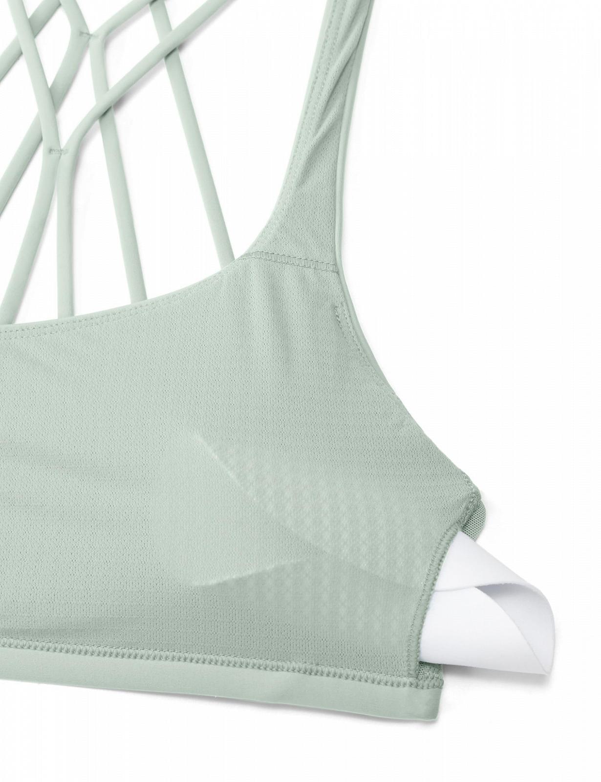 Спортивный бюстгальтер CRZ YOGA Spaghetti Crossed Back Crop Top без косточек со съемными чашками для йоги, фото №5 Спортивный бюстгальтер CRZ YOGA Spaghetti Crossed Back Crop Top без косточек со съемными чашками для йоги, фото №5