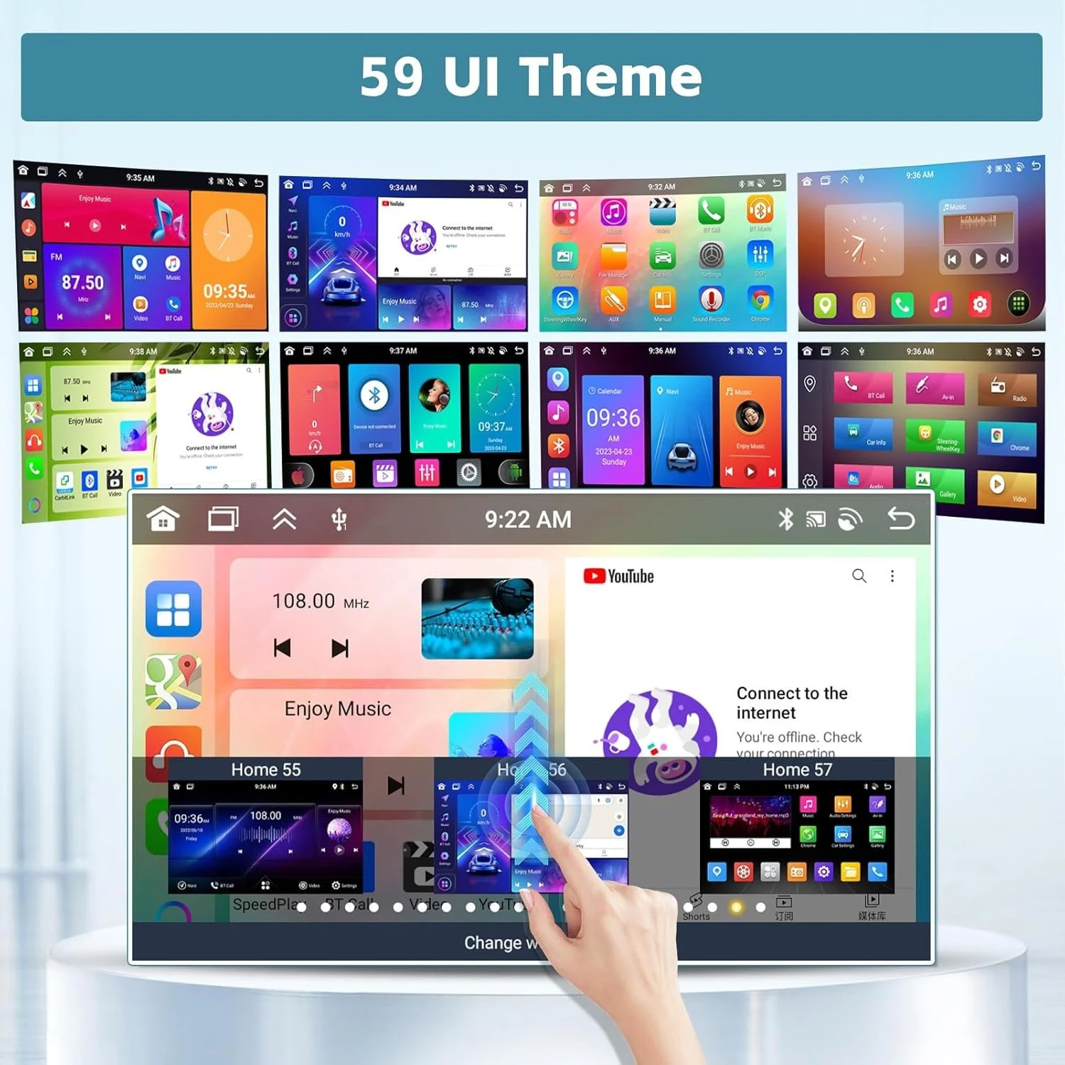 Штатная автомагнитола Hikity для Mazda 6 2007-2012 / 9" / Сенсорная / 6/128Гб / Android 13 / Apple CarPlay / Android Auto / Bluetooth / WI-FI / GPS / USB, фото №7 Штатная автомагнитола Hikity для Mazda 6 2007-2012 / 9" / Сенсорная / 6/128Гб / Android 13 / Apple CarPlay / Android Auto / Bluetooth / WI-FI / GPS / USB, фото №7