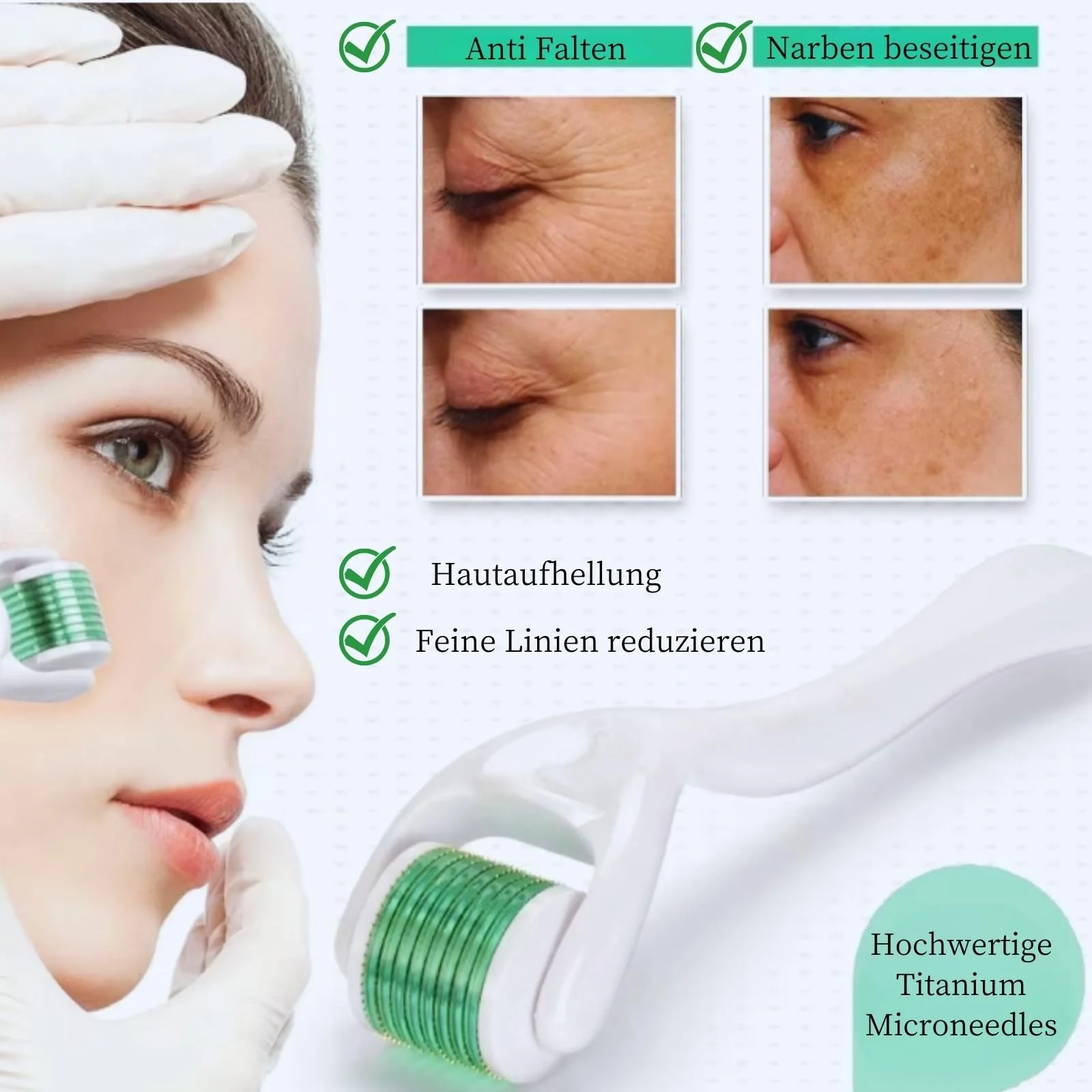 Дермаролер Microneedling Roller 0.5 мм, 540 голок, фото №4