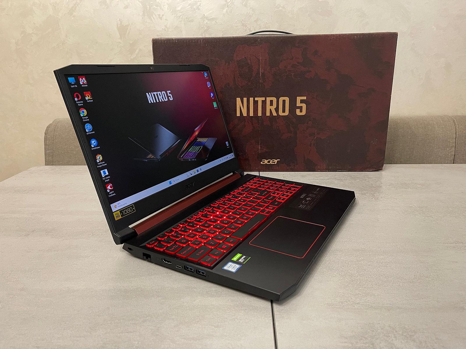 Ігровий ноутбук Acer Nitro AN515-54, 15,6" FHD IPS, i5-9300H, 16GB, 256GB+500GB, Nvidia GeForce GTX 1650 4GB + коробка, документи, фото №3