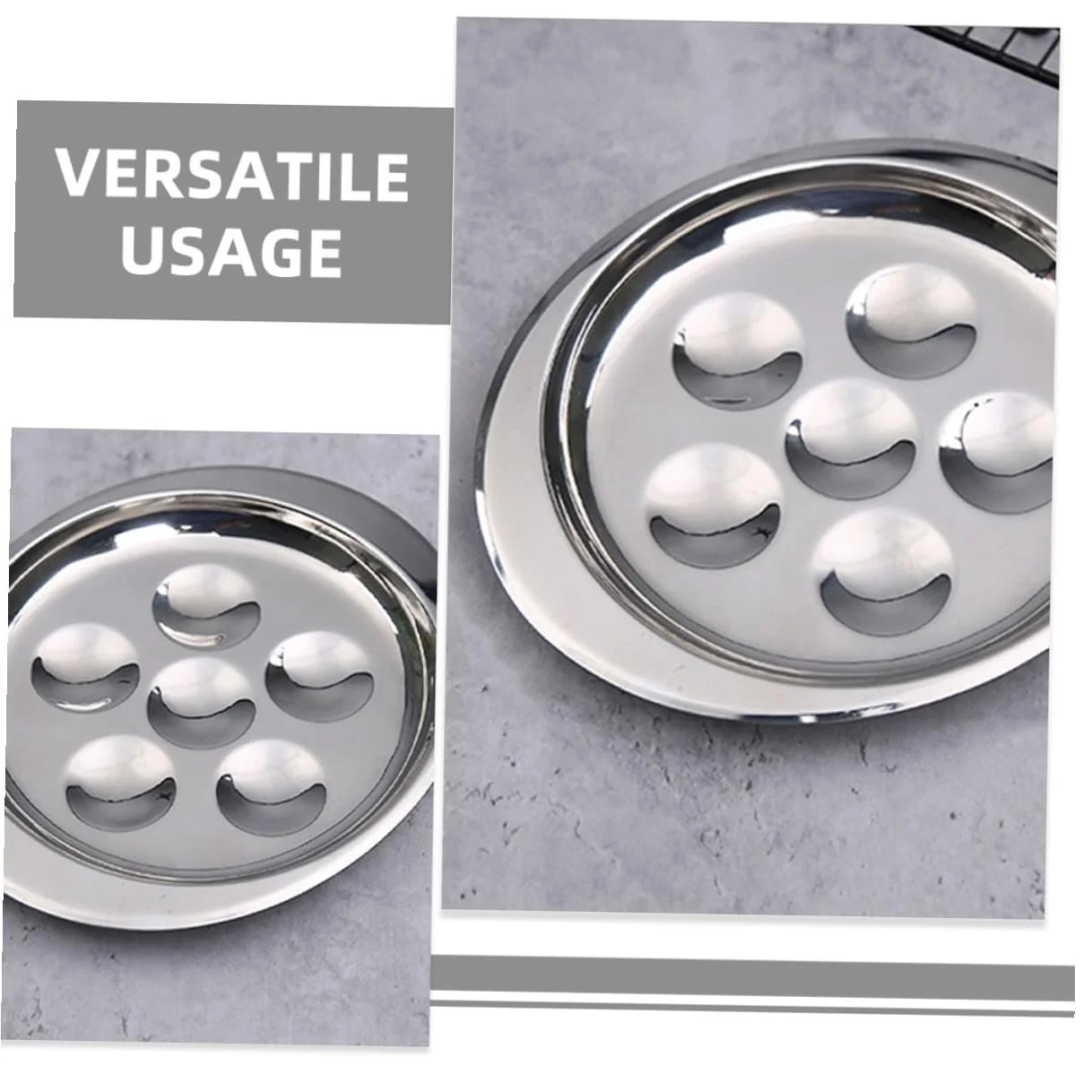 Форма для запекания улиток TOYANDONA 2 шт. из нержавеющей стали на 6 отверстий термостойкая, фото №9