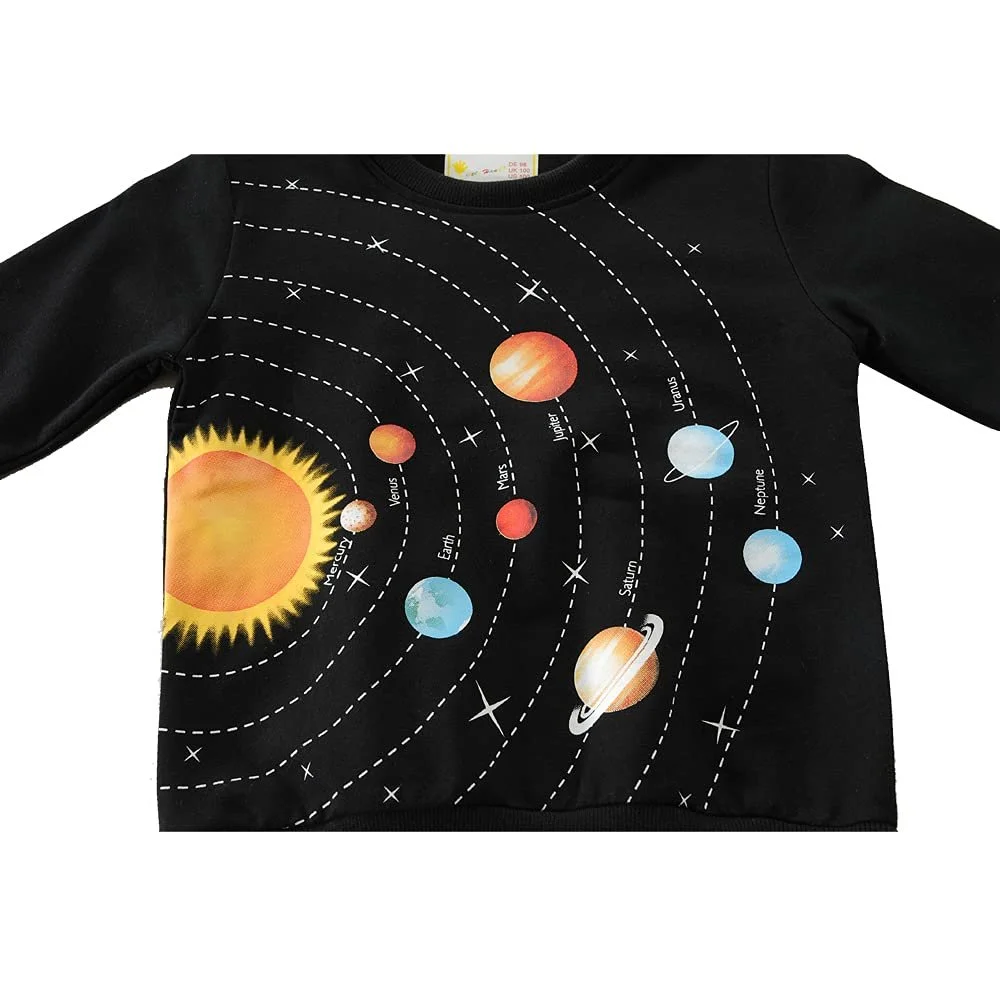 Пуловер EULLA Дитячий для хлопчиків Бавовна Динозавр Екскаватор, фото №3