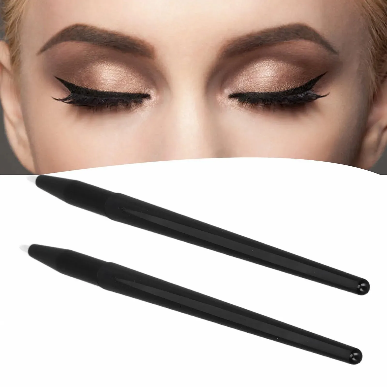 Набор кистей для подводки глаз 10 штук, мягкая, легко чистится, силиконовая, фото №2 Набор кистей для подводки глаз 10 штук, мягкая, легко чистится, силиконовая, фото №2