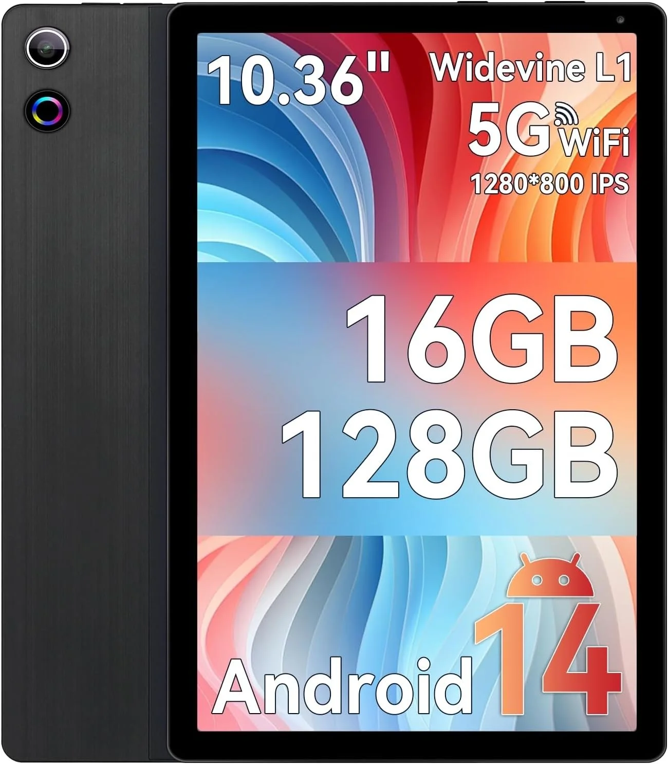 Планшет 10.4 Ainmel C12 3+13/128 ГБ 8 ядер Android 14 5000 mAh Чорний, фото №1