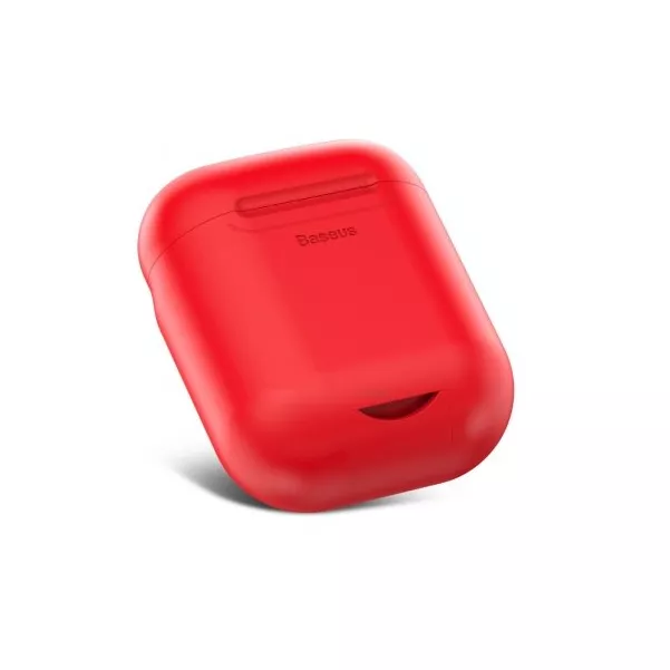 Чохол-зарядка Baseus для навушників Apple AirPods WIAPPOD-09 Безпровідна зарядка Червоний 123187, фото №3