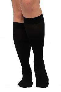 Женские микрофибровые гольфы Ulla Popken 40 Denier One Size, черный - Фото 1