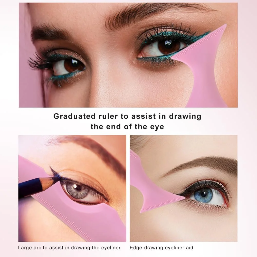 Трафареты для подводки Aid Silicone Multifunctional Eyeliner Stencils, фото №4