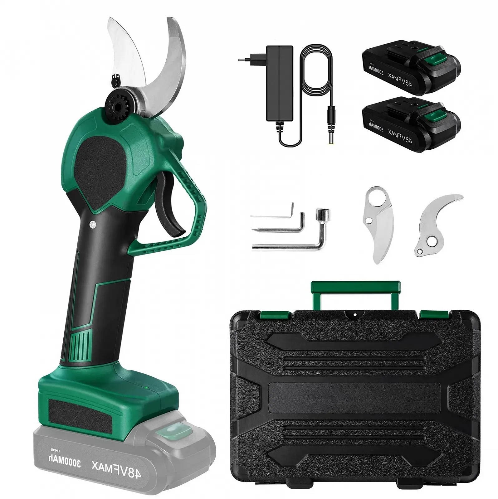 Секатор акумуляторний NAIZY, макс. діаметр різання 40 мм, фото №1