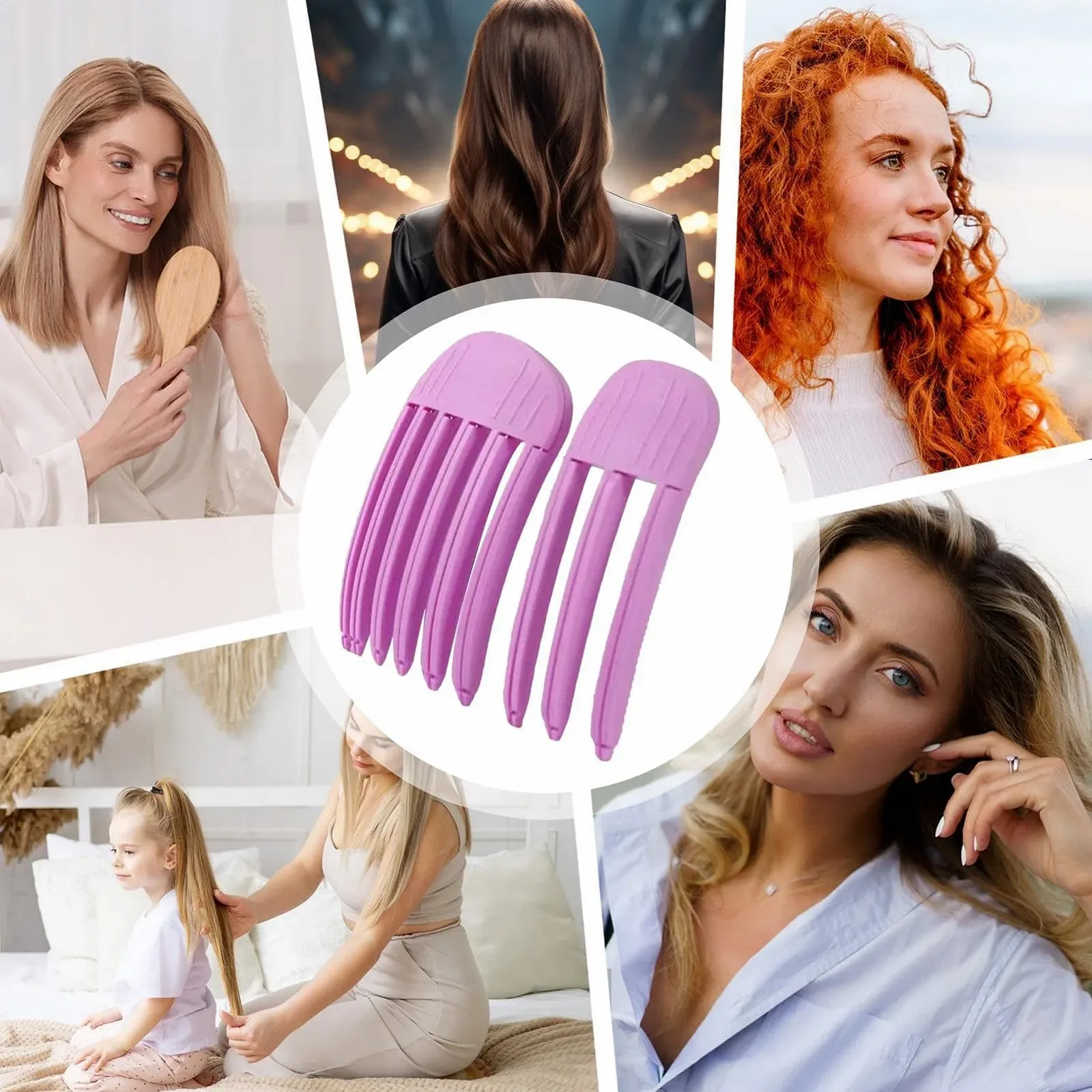 Заколка для волос - Заколка на лбу черепа, увеличение объема корней | с 3/6 зубьями, 2 заколки для волос, инструмент для прически и крепление, фото №4 Заколка для волос - Заколка на лбу черепа, увеличение объема корней | с 3/6 зубьями, 2 заколки для волос, инструмент для прически и крепление, фото №4