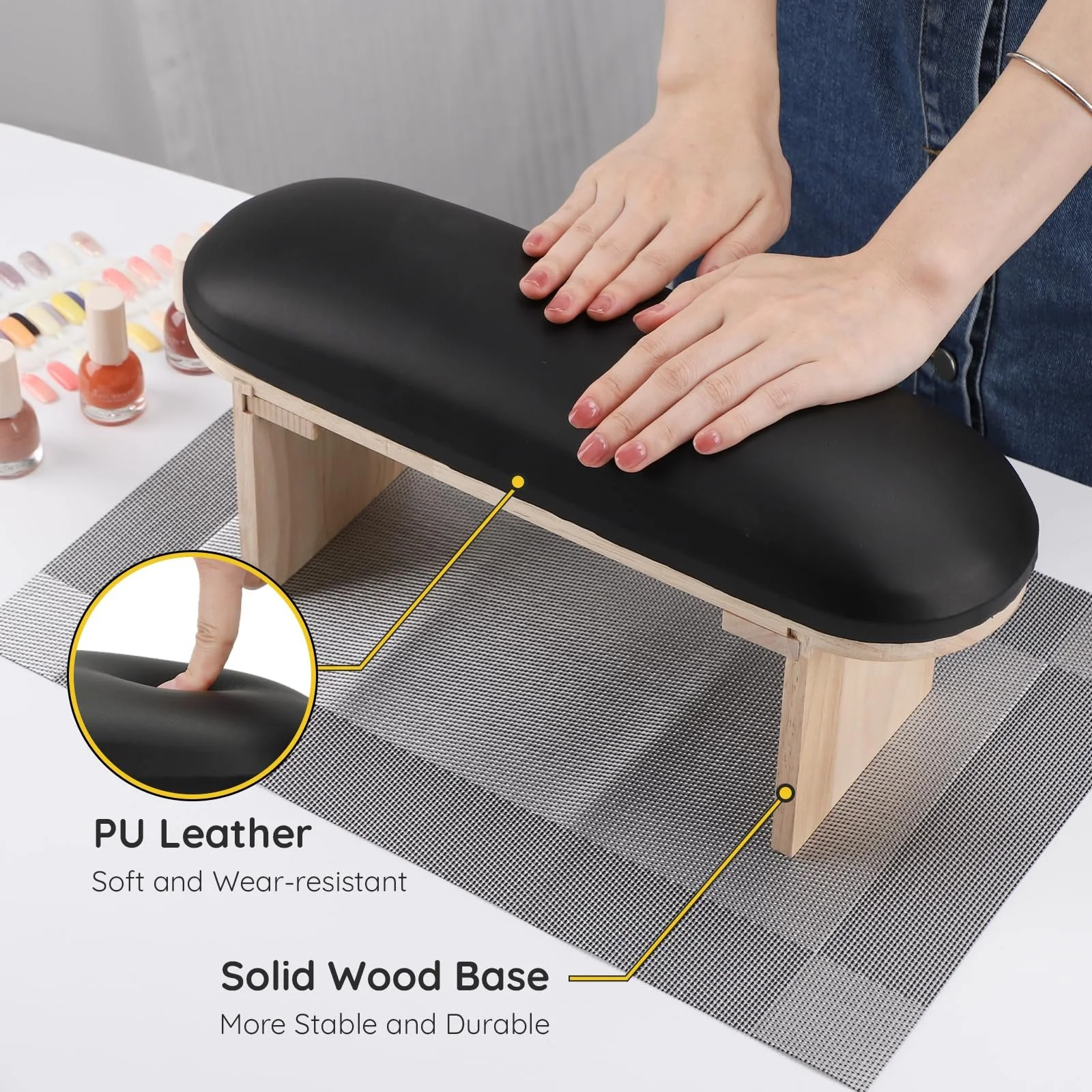 Підставка для рук для манікюру Segbeauty, подушка, фото №3