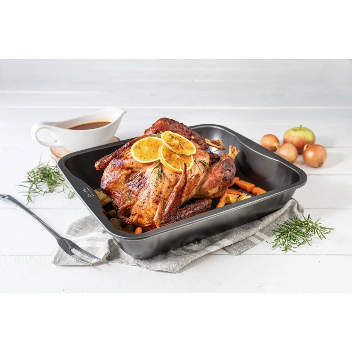 Форма для запікання Zenker 3454 XXL сталева 40 x 34 x 8 см, фото №2