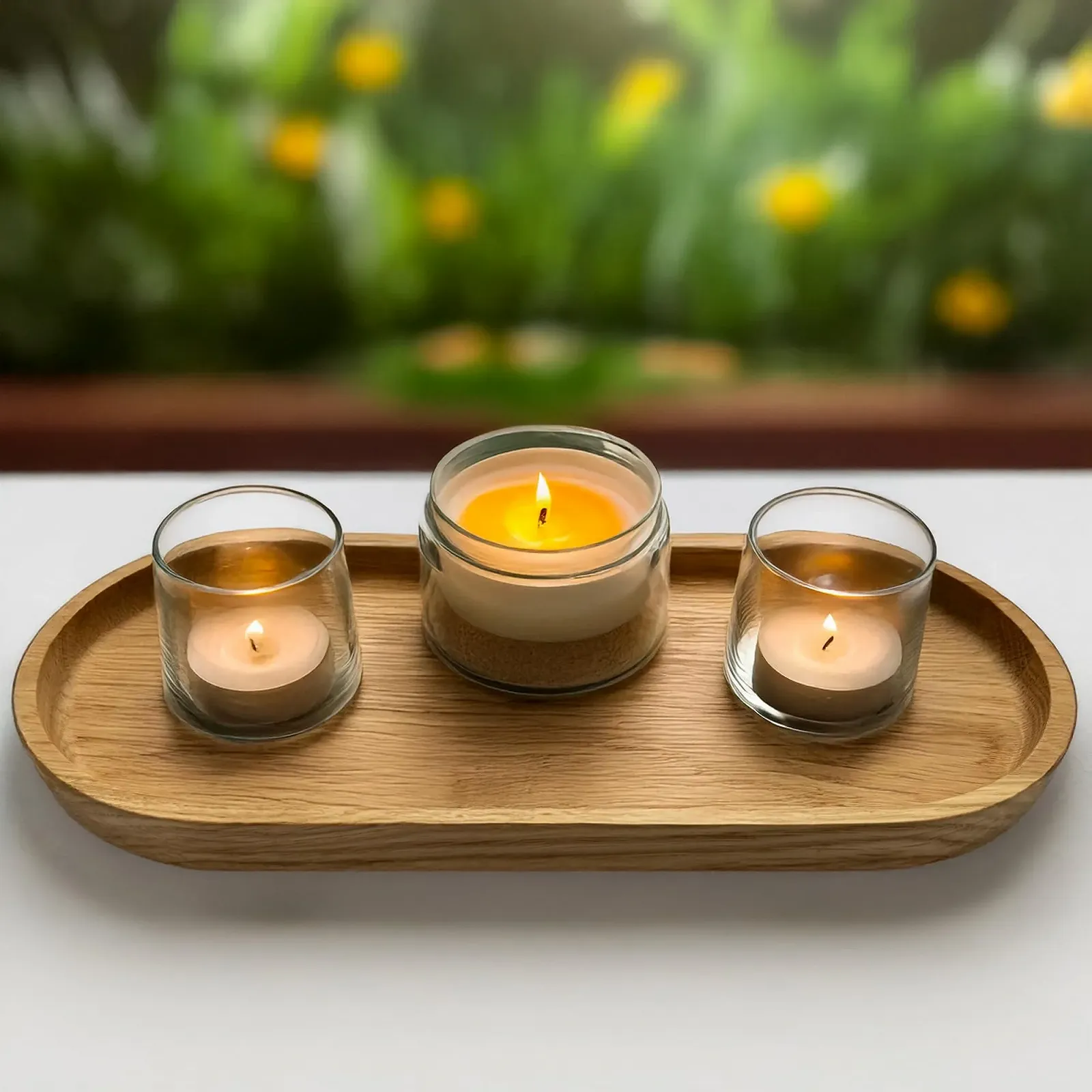 Декоративный поднос EKFJAELL Дерево, Овальный, Дуб, фото №2 Декоративный поднос EKFJAELL Дерево, Овальный, Дуб, фото №2