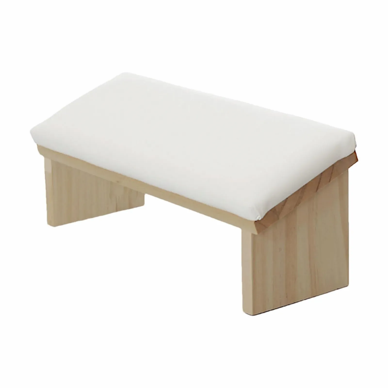 Підставка для рук манікюрна з похилою конструкцією Дерев'яна основа PU шкіряна подушка, фото №7