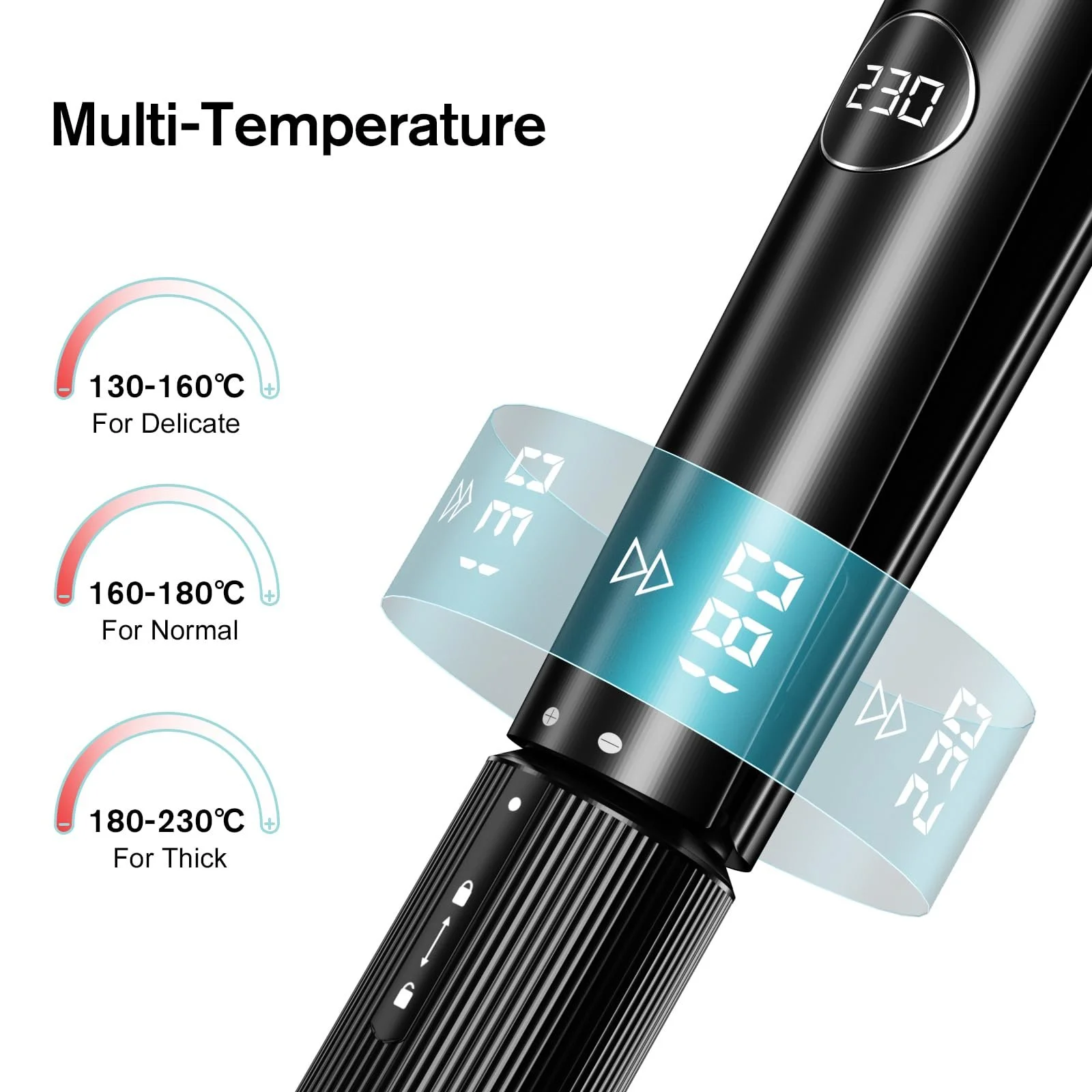 Выпрямитель для волос K&K Straight & Curl 2-в-1 керамико-турмалиновое покрытие 232°C, фото №3 Выпрямитель для волос K&K Straight & Curl 2-в-1 керамико-турмалиновое покрытие 232°C, фото №3