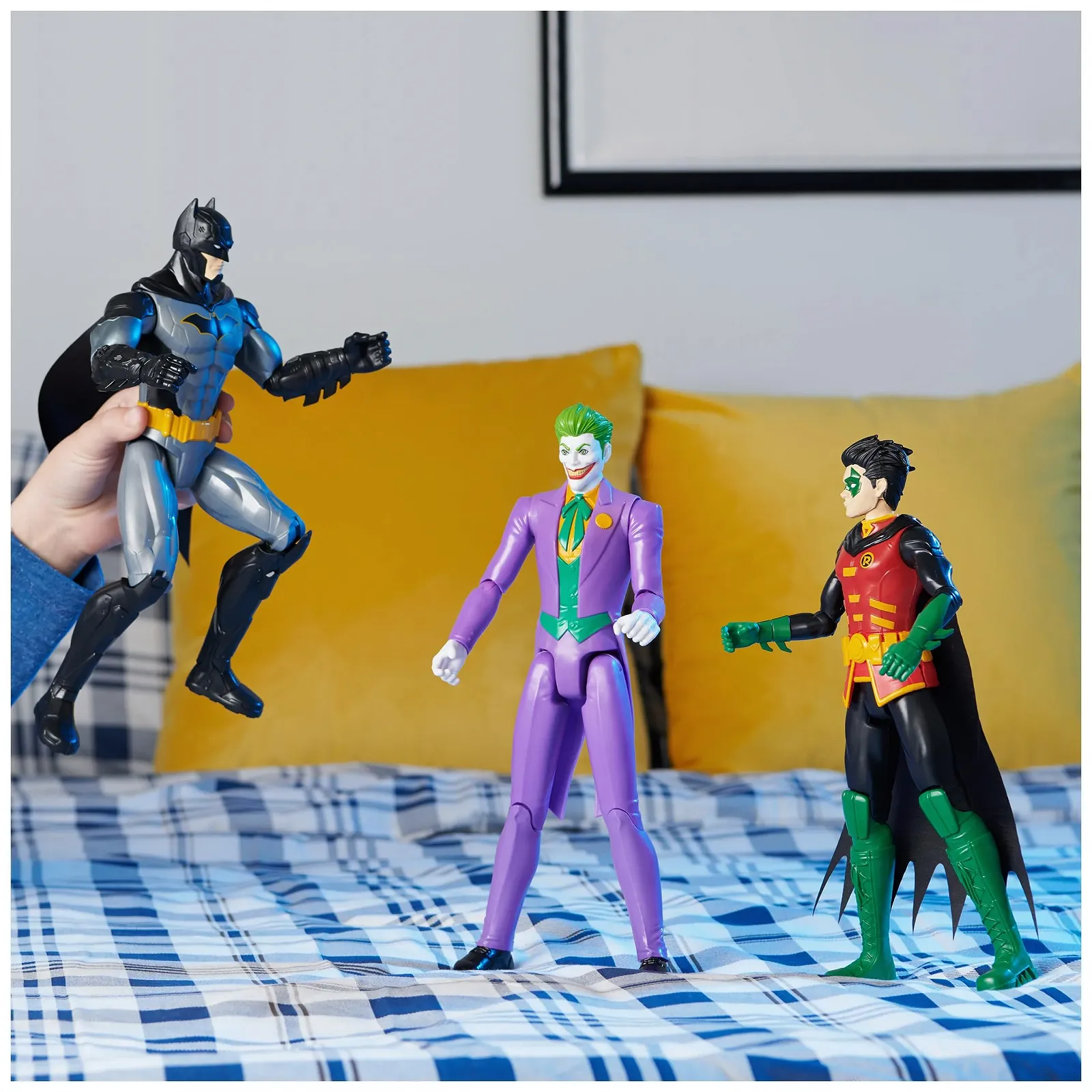 Набор фигурок DC Comics Batman Batman (Rebirth), Robin and Joker 30 см, фото №13