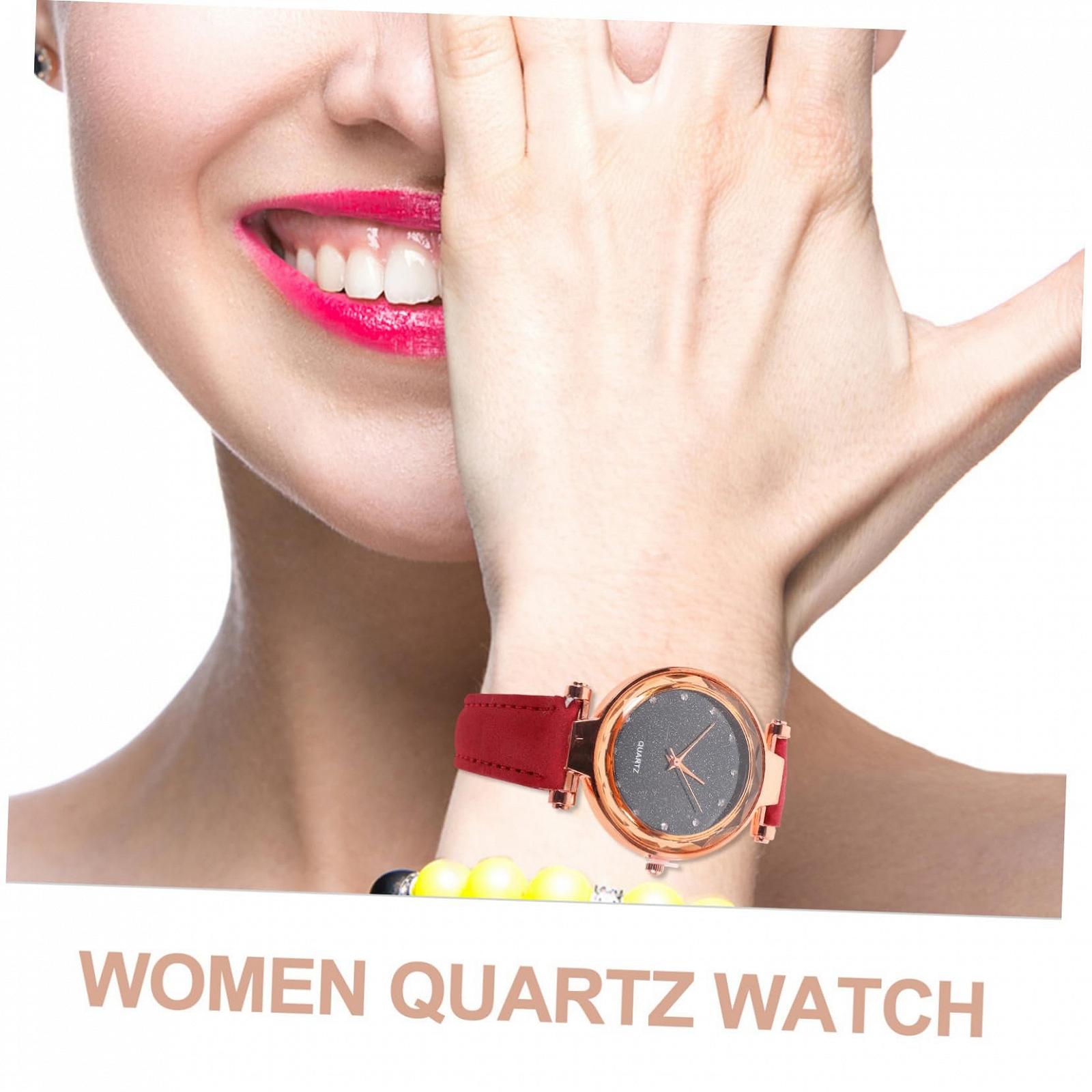 Женские Часы LIFKOME Luminous Инкрустированные Стразами Ретро Фиолетовый, фото №5