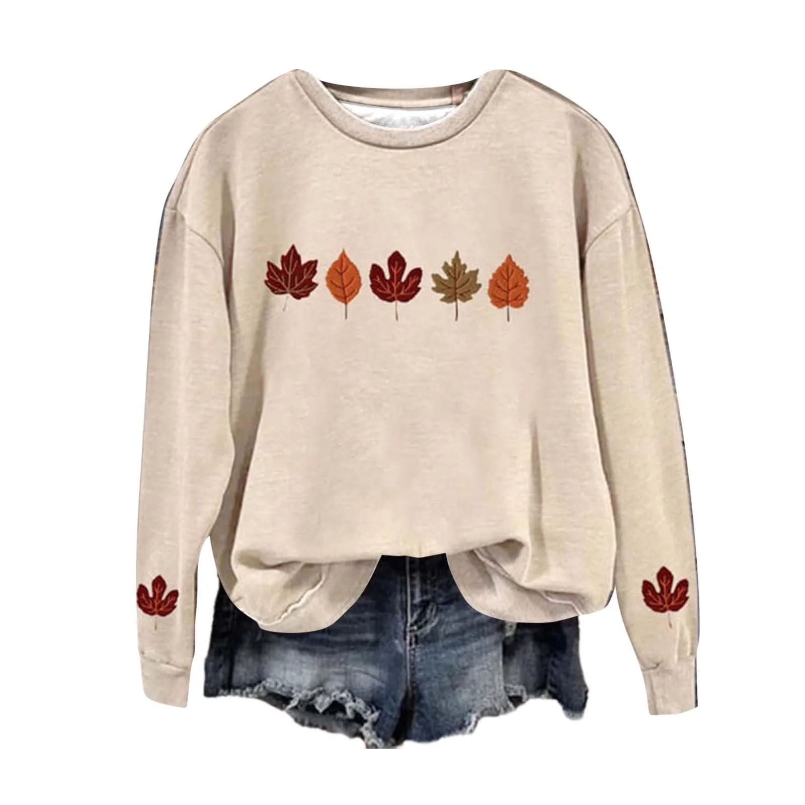 Женский Свитшот 2025 Праздничный Клен, фото №1