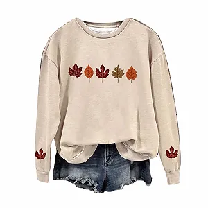 Женский Свитшот 2025 Праздничный Клен - Фото 1