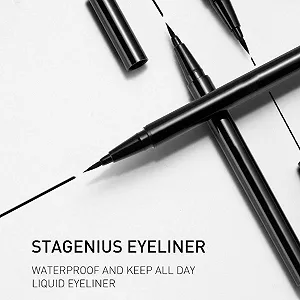 Підводка для очей Рідка Чорний, Стійка, Швидковисихаюча synthetic.ua - Фото 1