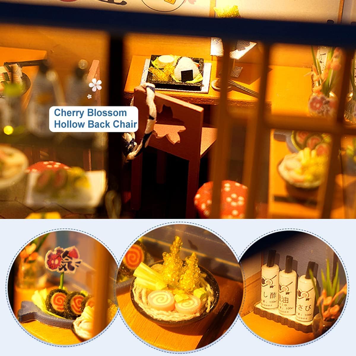 Конструктор DIY Miniature Dollhouse Kit 3D Wooden Dollhouse with Furniture Масштаб 1:24 Idea Happy Time (TD35), фото №3