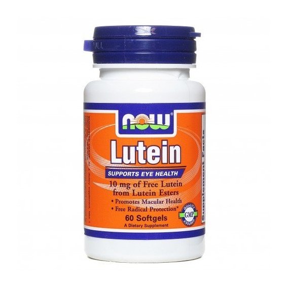 Лютеин NOW Foods Lutein 10 mg 60 Softgels, фото №1 Лютеин NOW Foods Lutein 10 mg 60 Softgels, фото №1