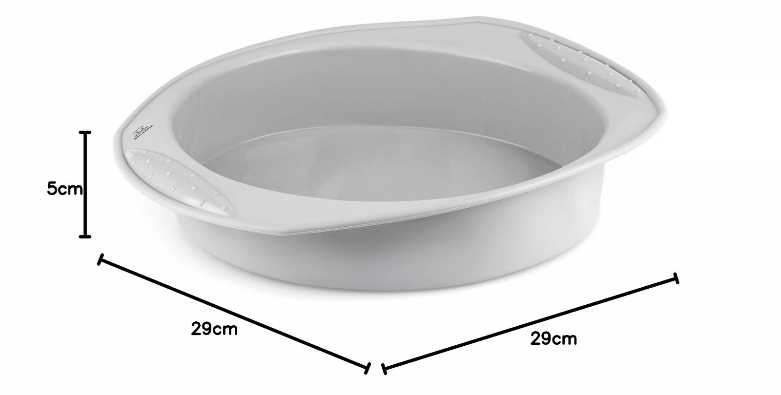 Форма для випікання Backefix силіконова кругла 22 см антипригарна без BPA сіра, фото №8