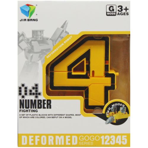 Трансформер-цифра Number Fighting 4 [tsi225612-TSI], фото №1