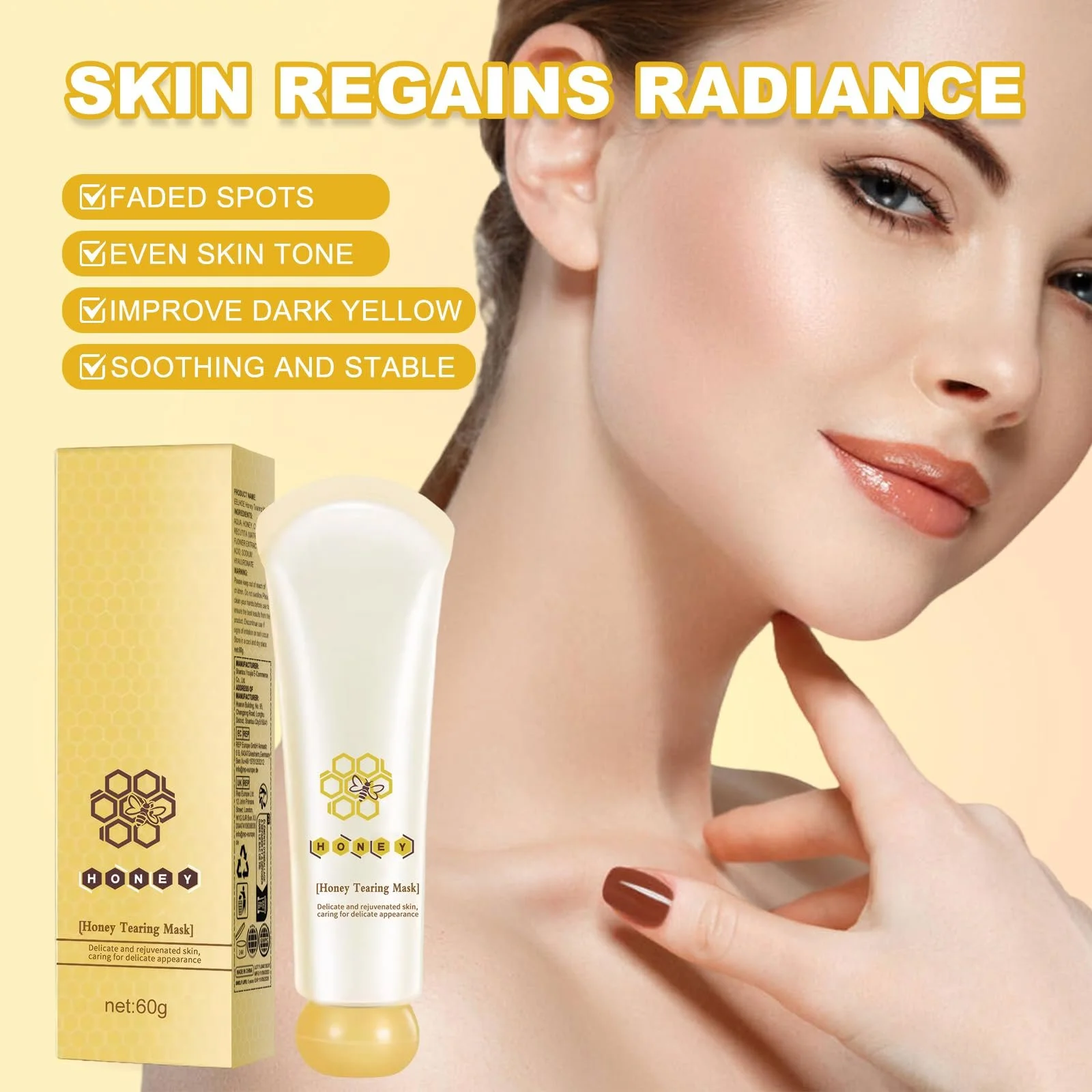 Маска-плівка для обличчя Мед Колаген 60 г (2 шт.) для підтяжки обличчя, фото №6