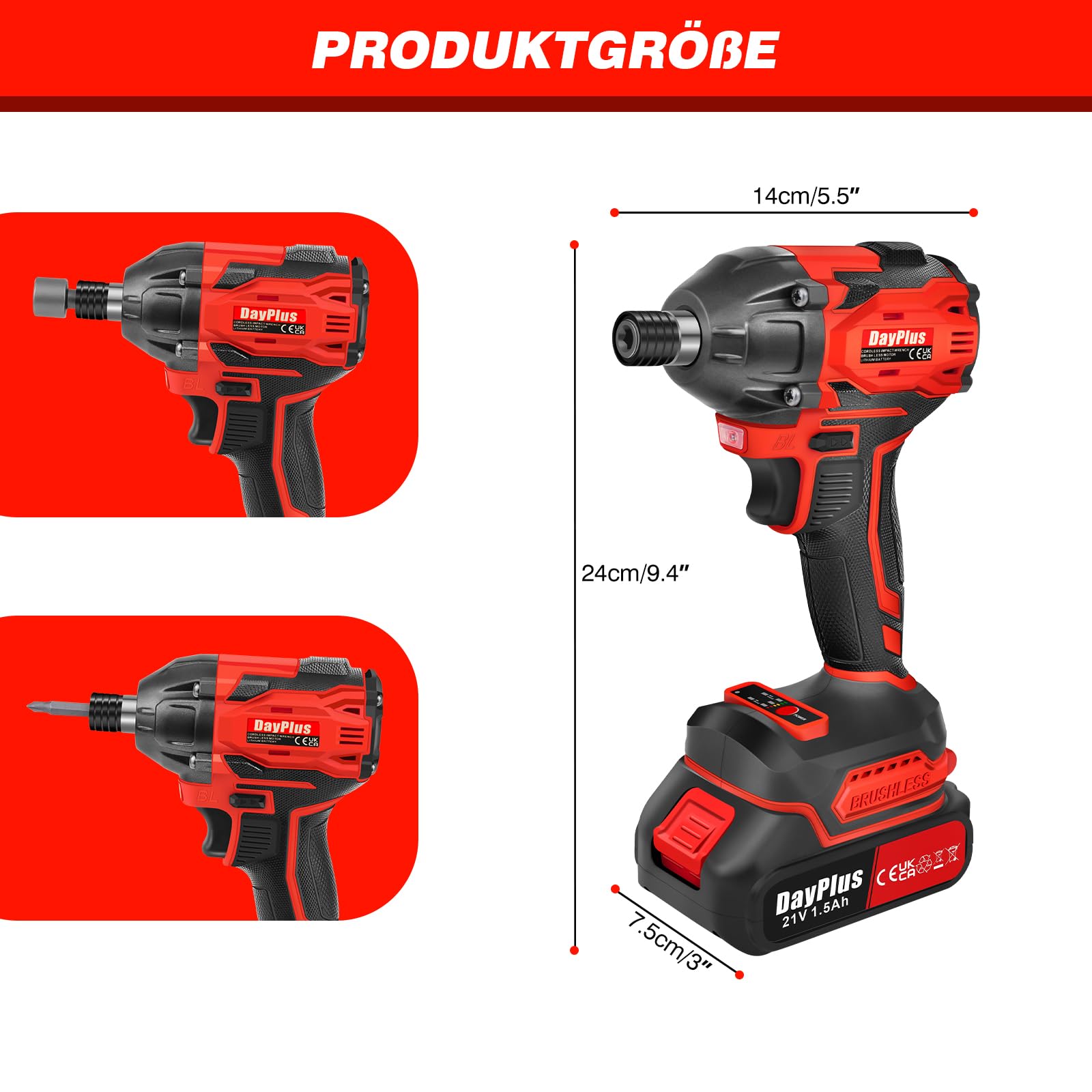 Набор Akkuschrauber 21V 1500mAh 45 N.m, фото №6 Набор Akkuschrauber 21V 1500mAh 45 N.m, фото №6